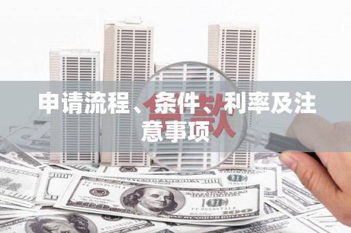 大村申请流程、条件、利率及注意事项