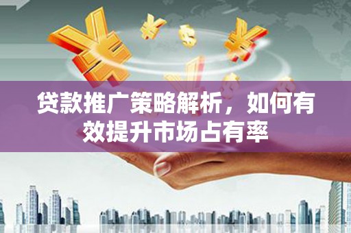 大村贷款推广策略解析，如何有效提升市场占有率