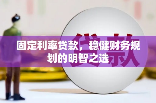 大村固定利率贷款，稳健财务规划的明智之选