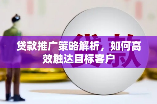 大村贷款推广策略解析，如何高效触达目标客户
