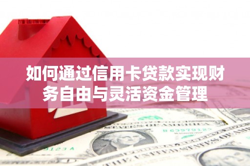 大村如何通过信用卡贷款实现财务自由与灵活资金管理