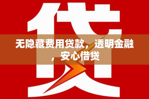 大村无隐藏费用贷款，透明金融，安心借贷