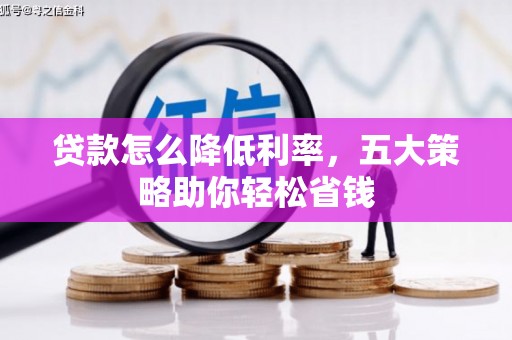 大村贷款怎么降低利率，五大策略助你轻松省钱