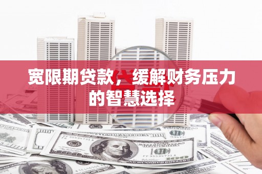 大村宽限期贷款，缓解财务压力的智慧选择