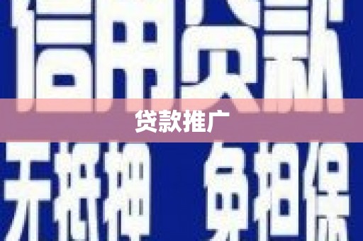 大村贷款推广