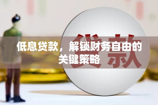 大村低息贷款，解锁财务自由的关键策略