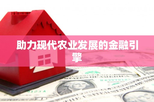 大村助力现代农业发展的金融引擎