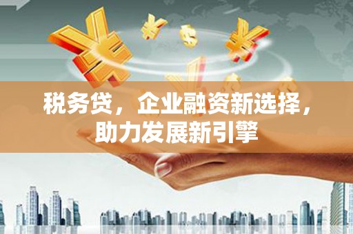 大村税务贷，企业融资新选择，助力发展新引擎
