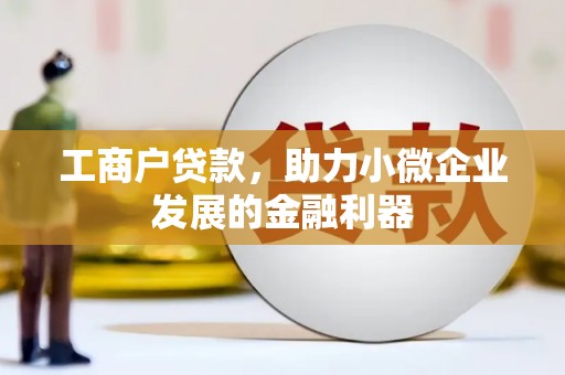 大村工商户贷款，助力小微企业发展的金融利器