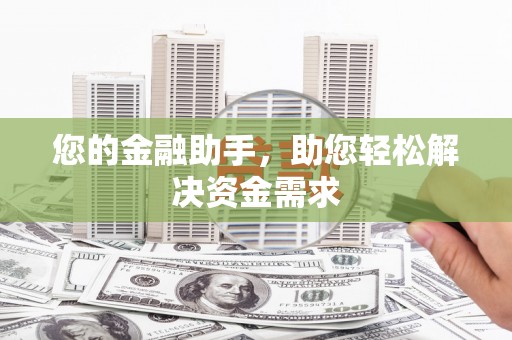大村您的金融助手，助您轻松解决资金需求