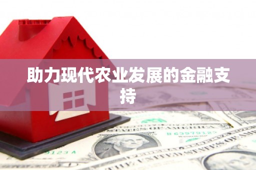 大村助力现代农业发展的金融支持